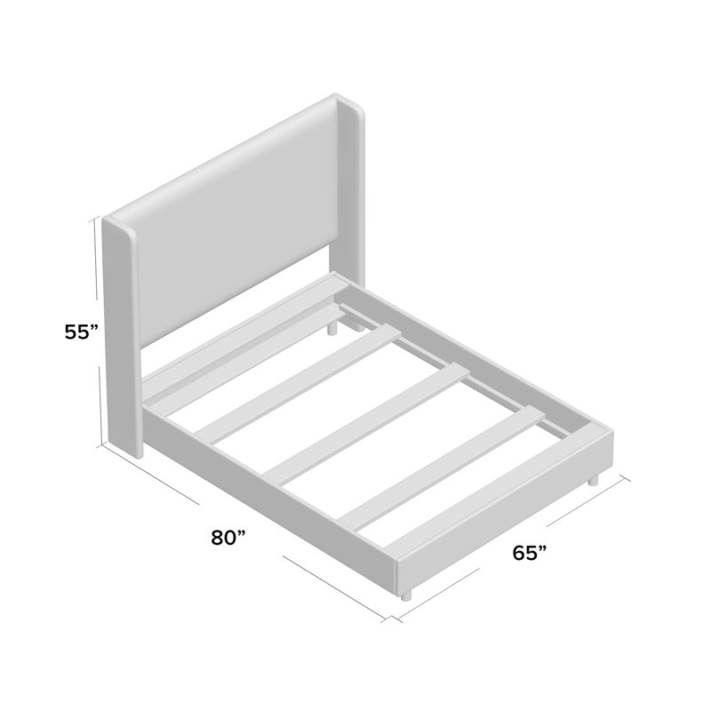 Goodrich Velvet Upholstered Standard Bed & Reviews AllModern